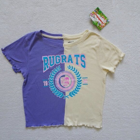 Nickelodeon Rugrats 90s Cartoon T Shirt Women's Size M Purple - Picture 1 of 6